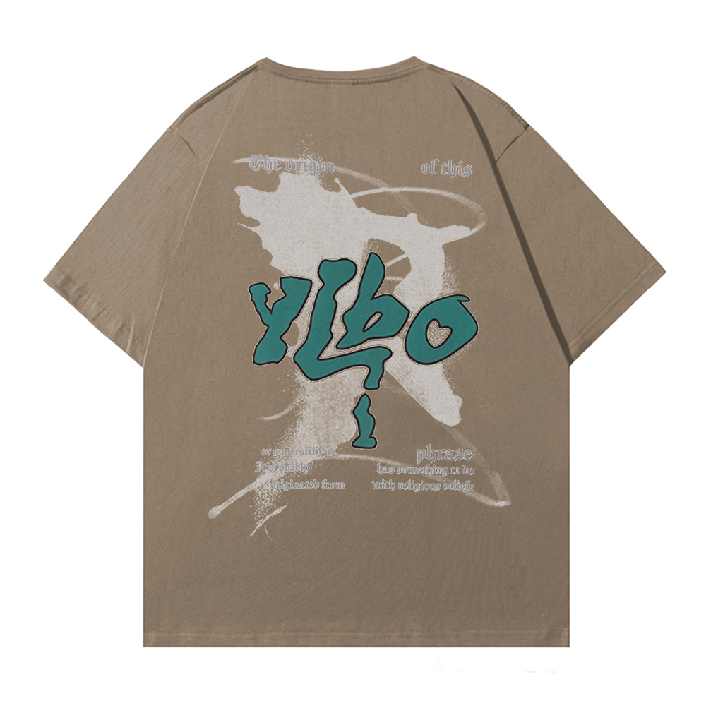 Casual Lettering Graffiti T-Shirt