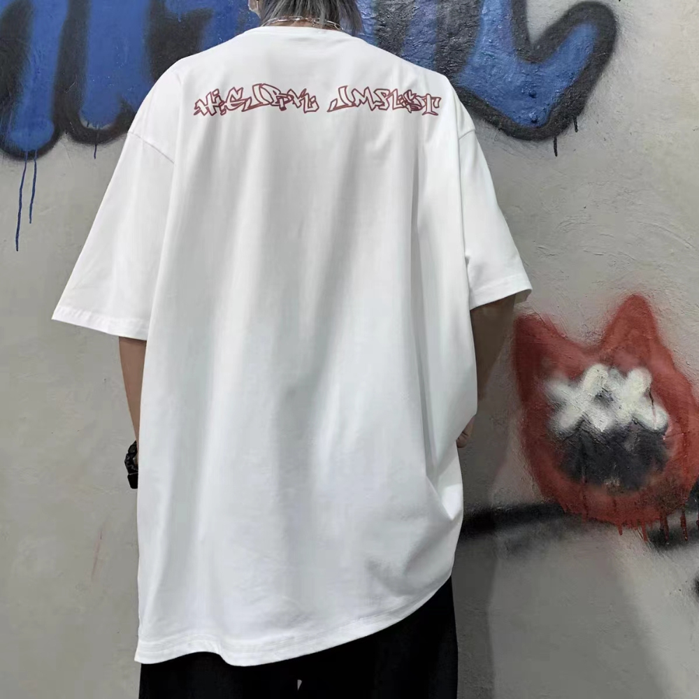 Street Color Contrast Butterfly T-shirt