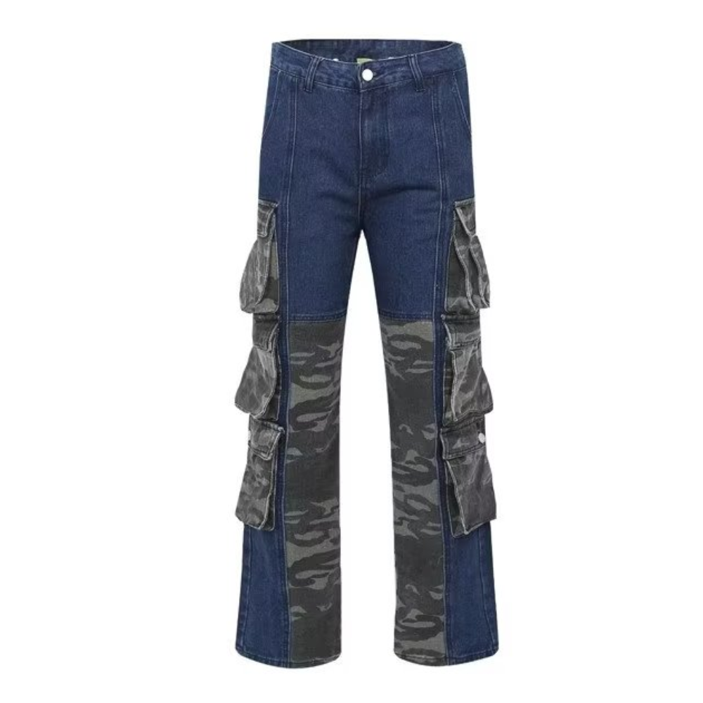 American Camouflage Panel Jeans