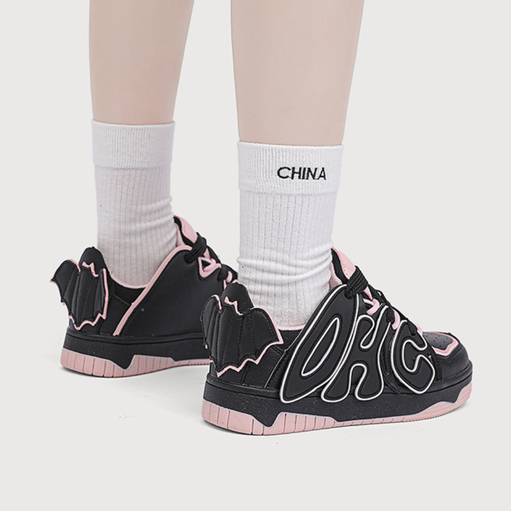 High Street Color Matching Alphabet Sneaker