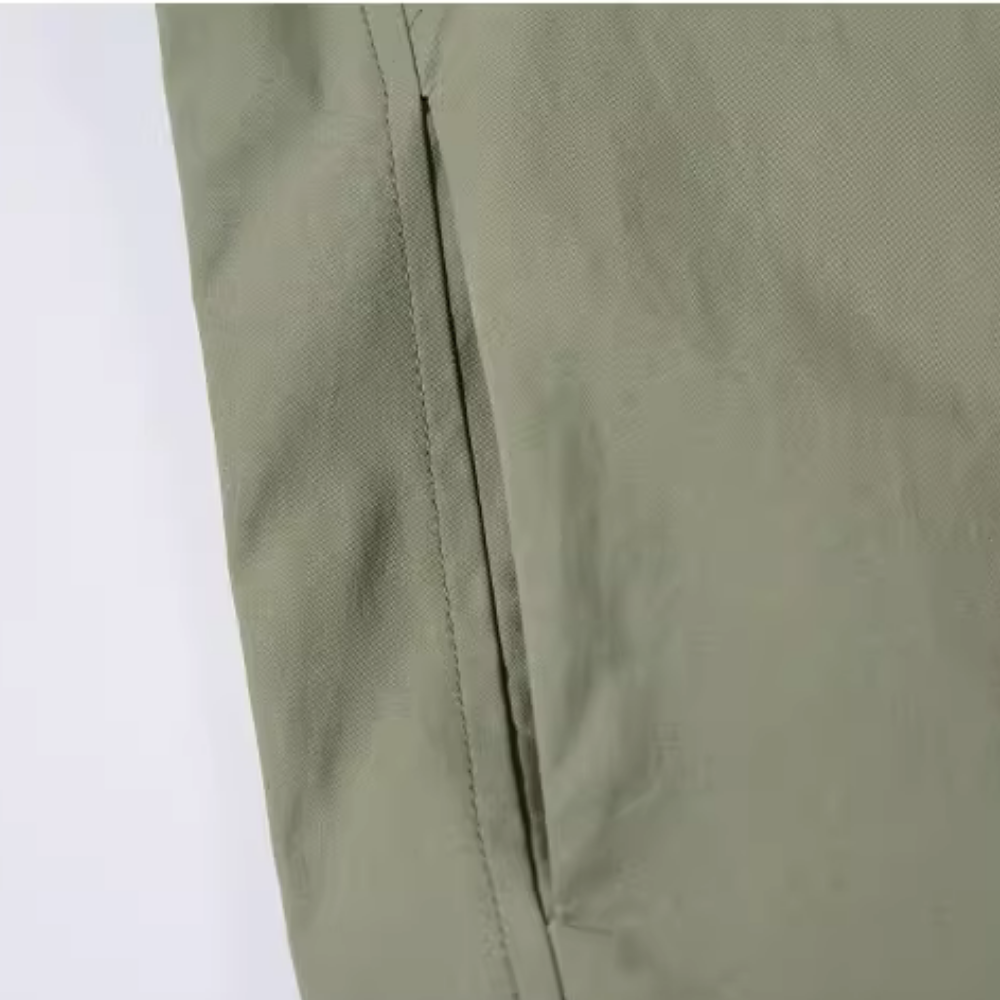 Street Color Block Zip Work Shirt