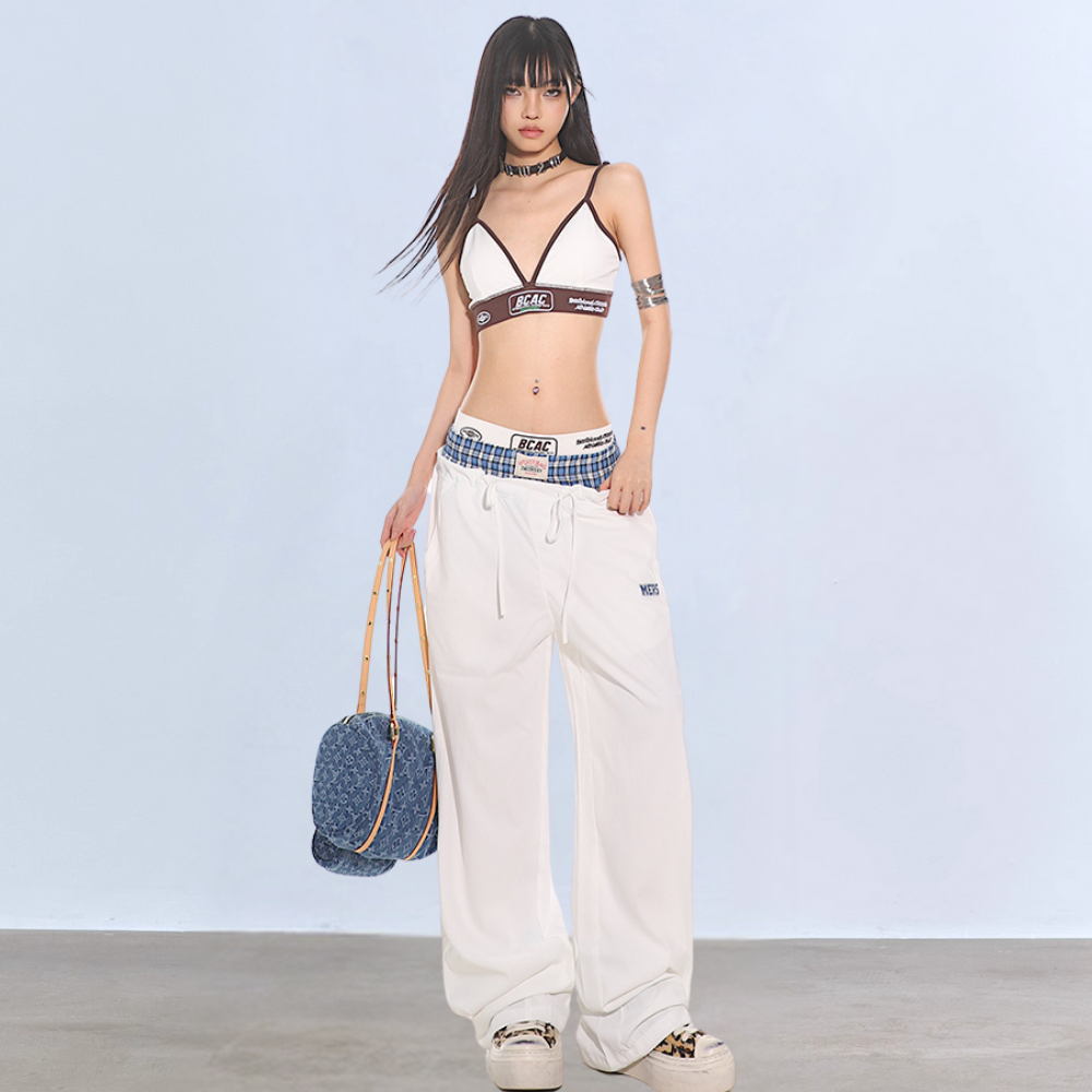 Casual Fake Two-Piece Sweatpants