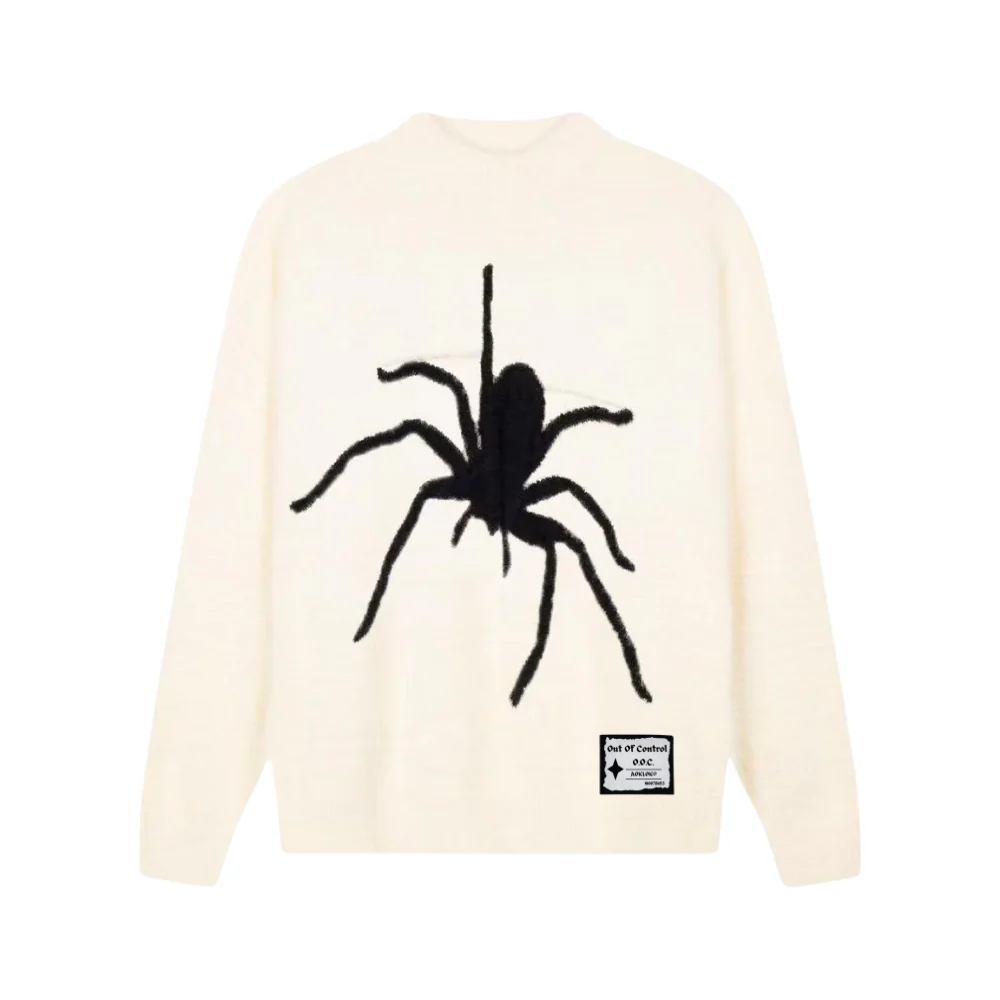 OOC' Casual Simple Spider Sweater