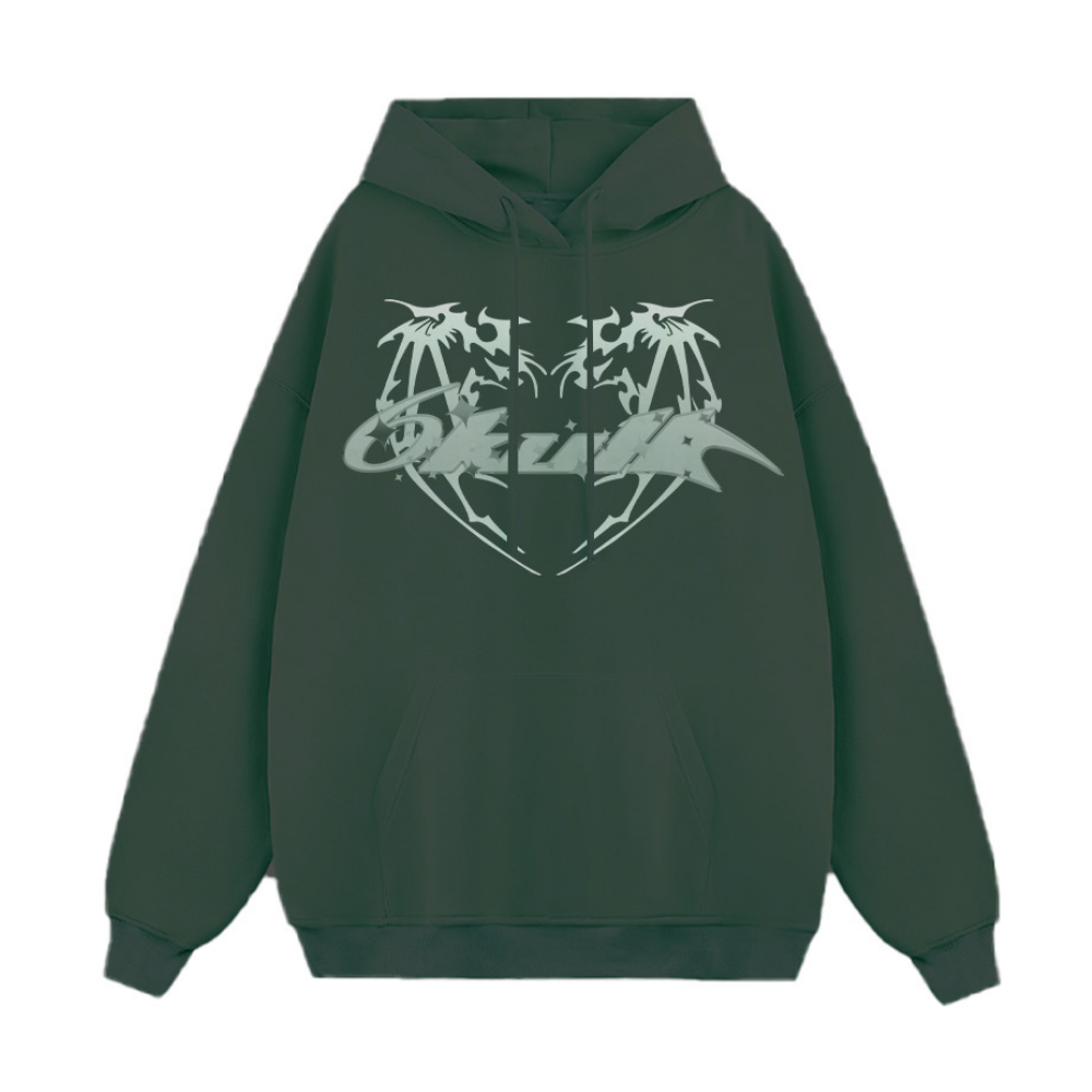 6Kull | Dark Heart Wings Hoodie