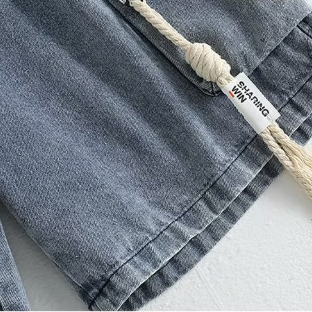 Urban Solid Drawstring Cargo Shorts