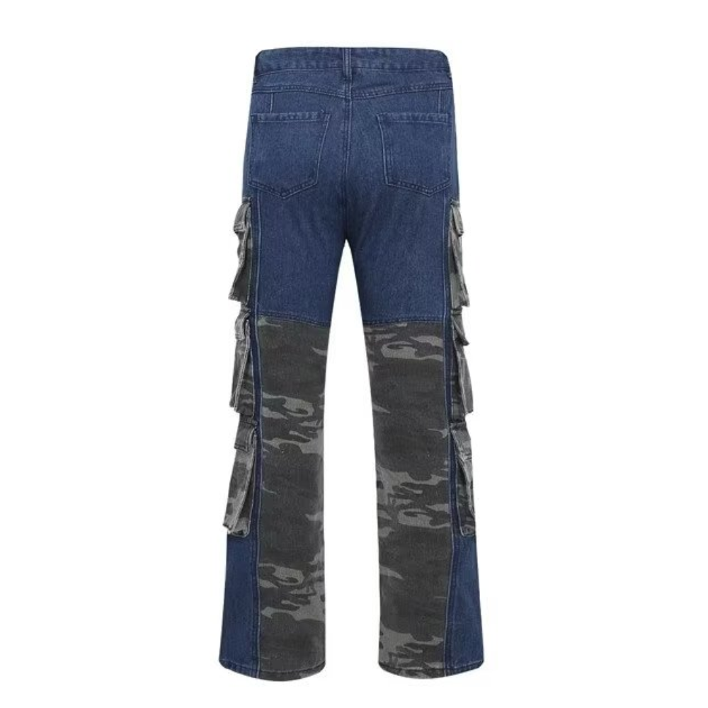 American Camouflage Panel Jeans