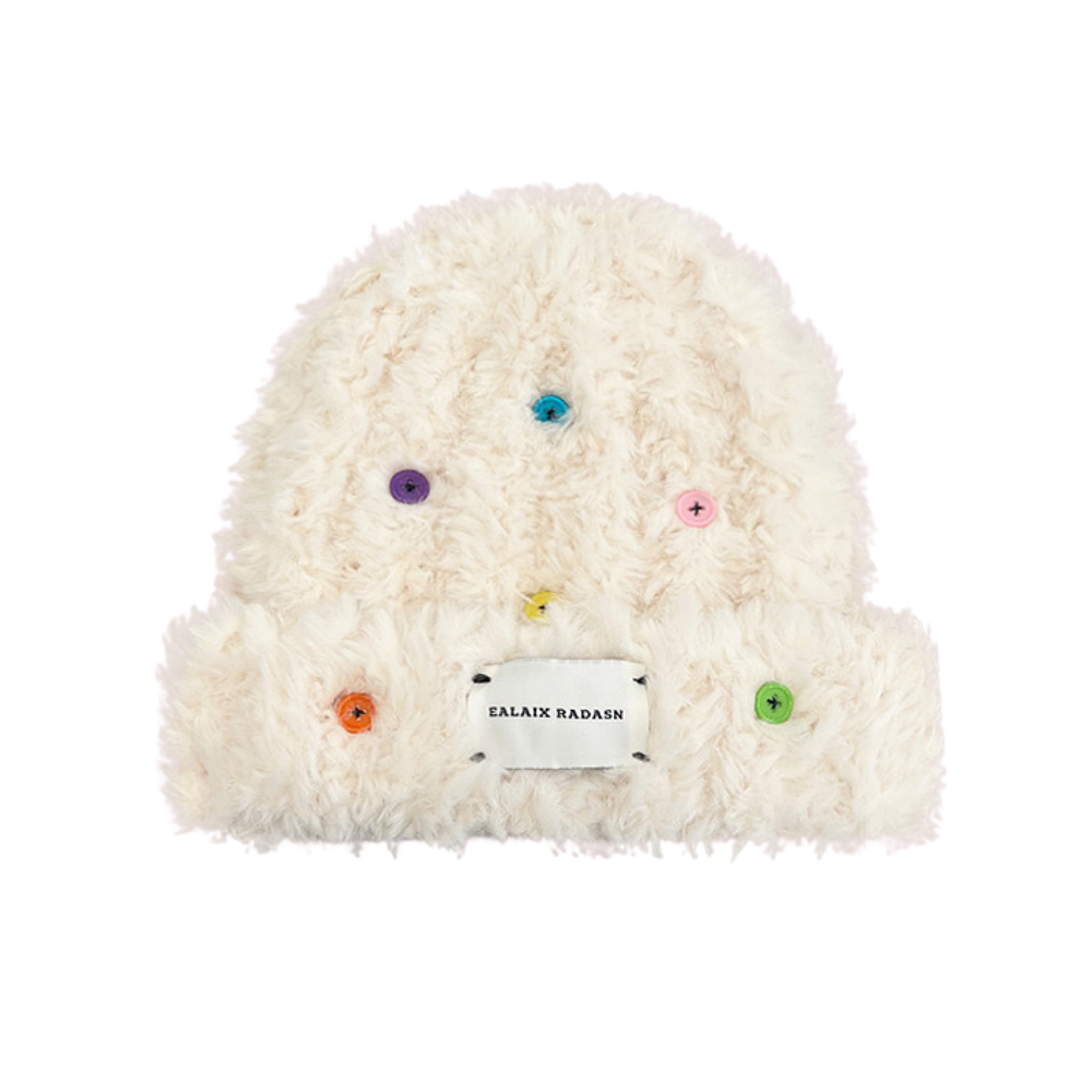 Colorful Button Hat