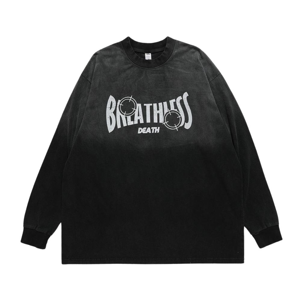 Bullet Hole Skull Print Sweatshirt