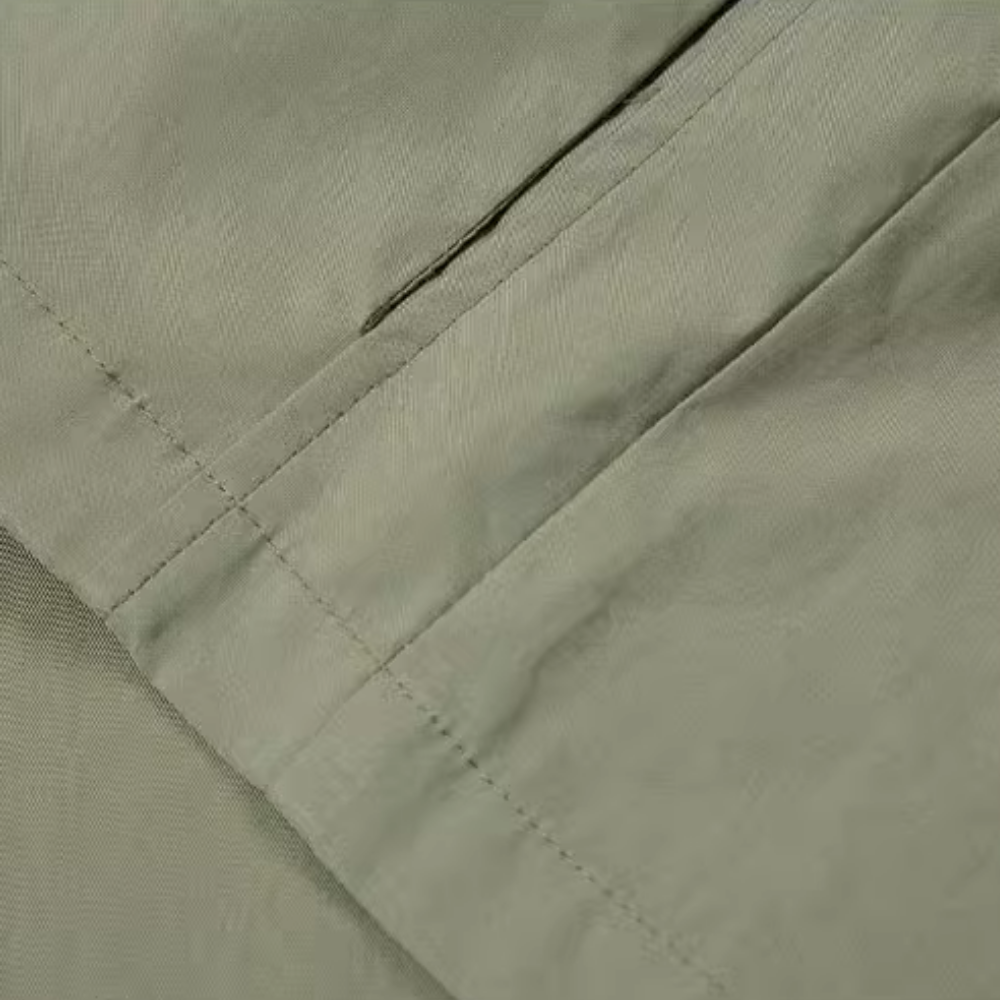 Street Color Block Zip Work Shirt