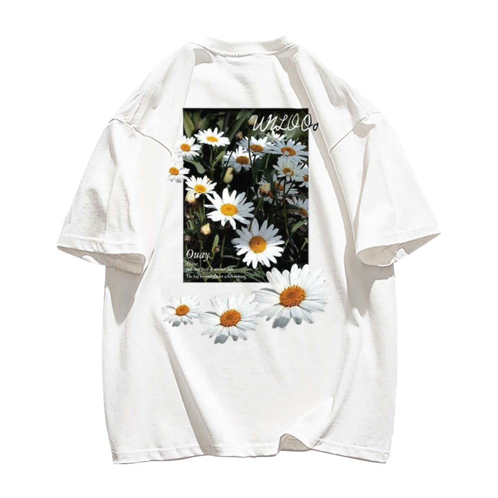 Casual Simple Daisy T-Shirt