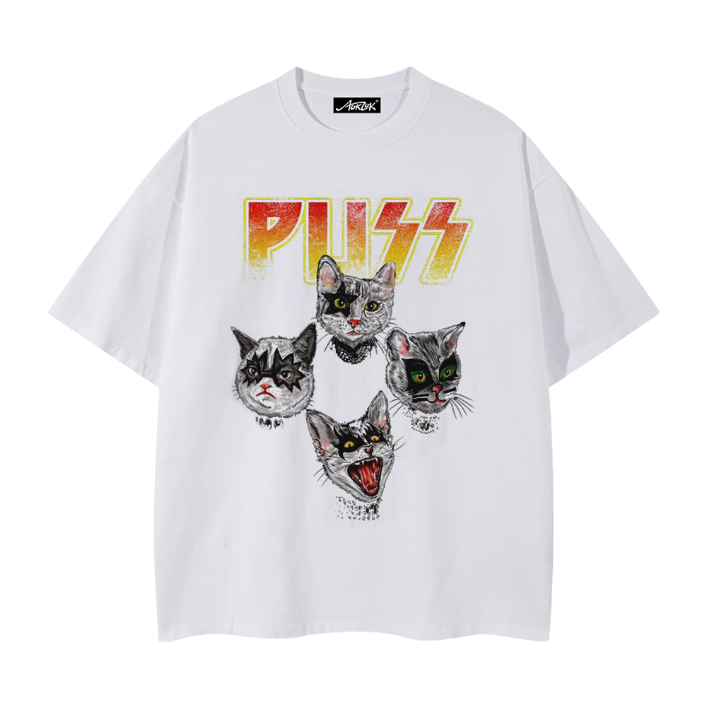 Punk Rock Cat T-Shirt