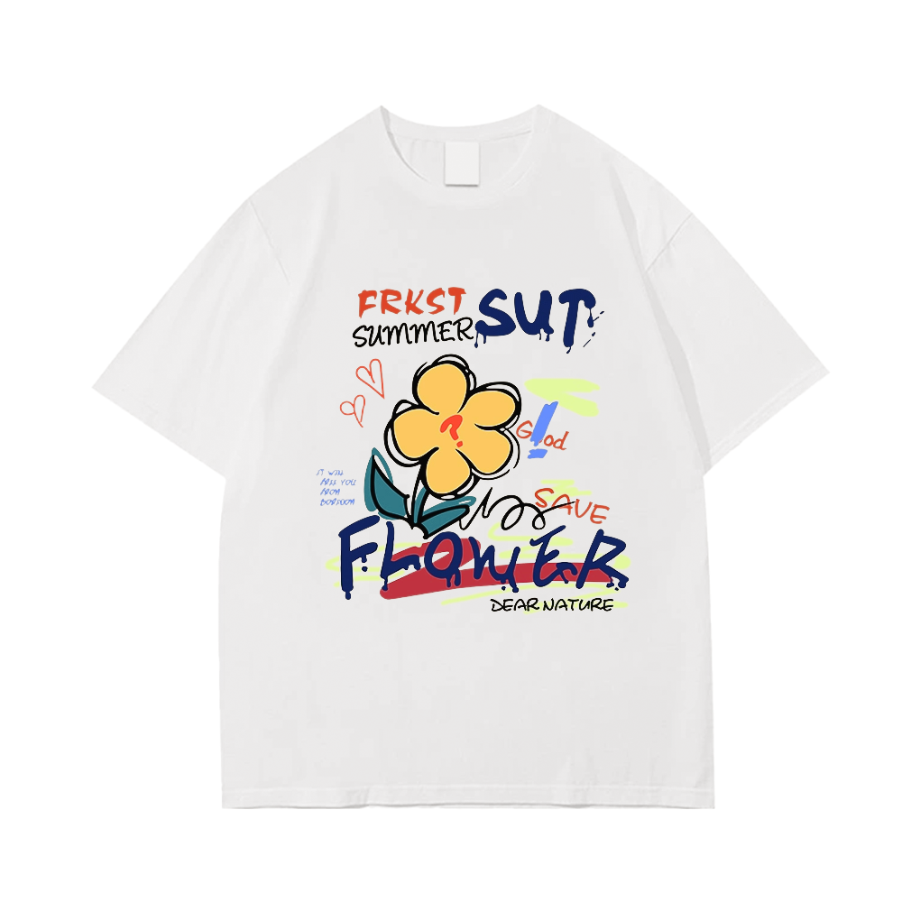 Chic Doodle Flowers T-Shirt