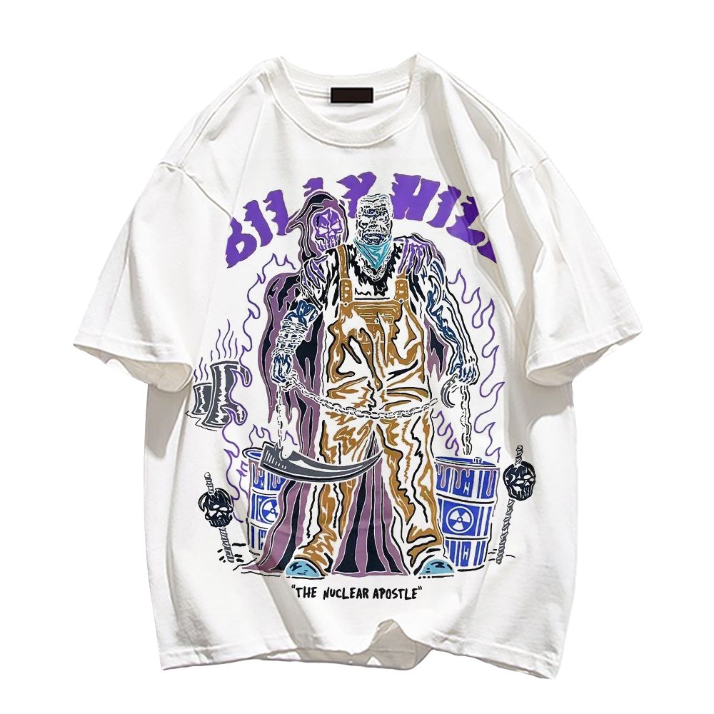 Men's Retro Cartoon Pattern T-shirt