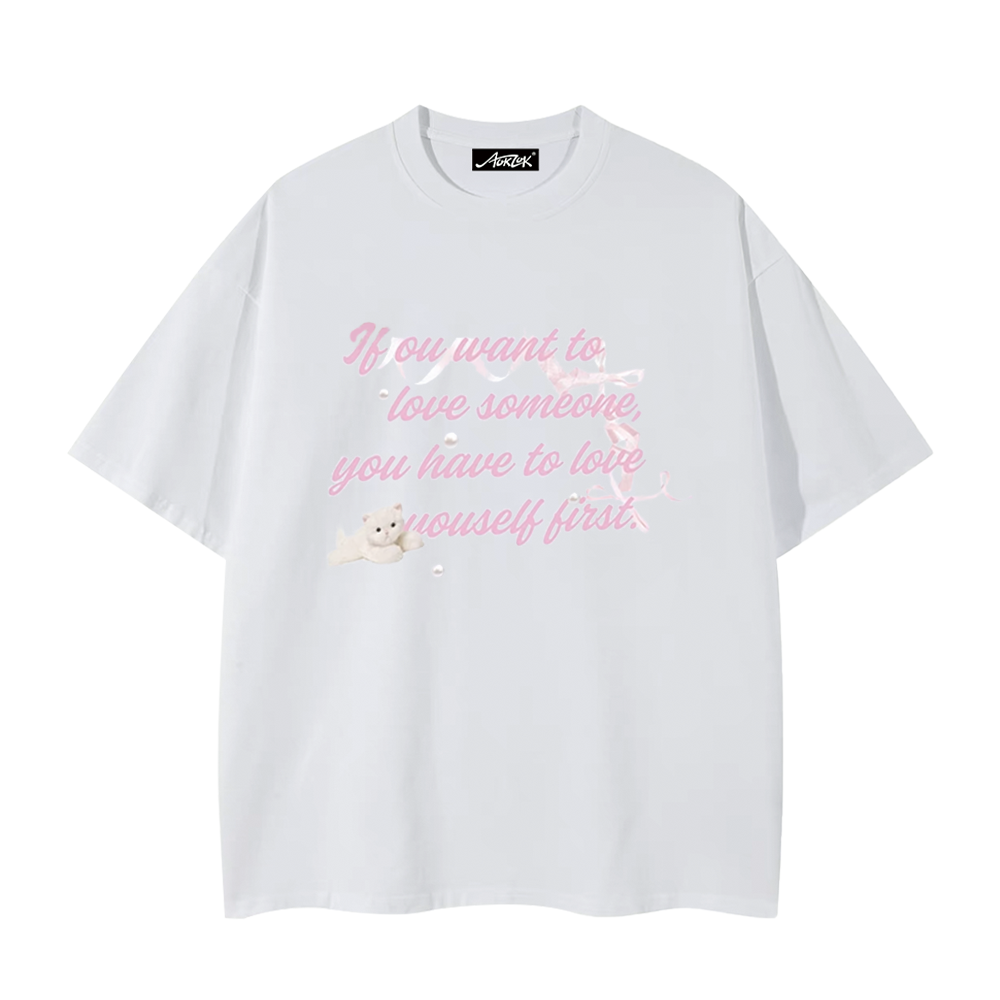 Women's Sweet Letter T-Shirt