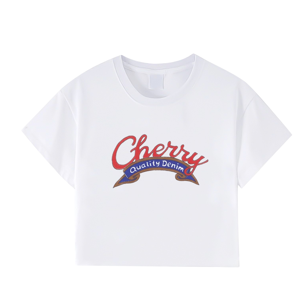 Women's Cherry Letter T-shirt