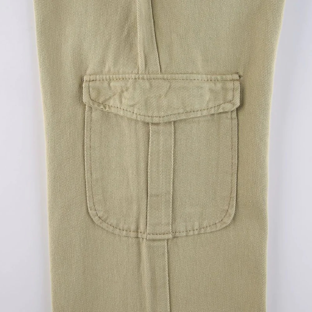 Women's Casual Solid Color Cargo Pants