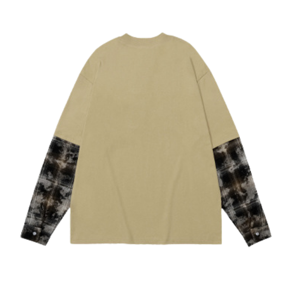 Fake Two Piece Camouflage Sweatshirt