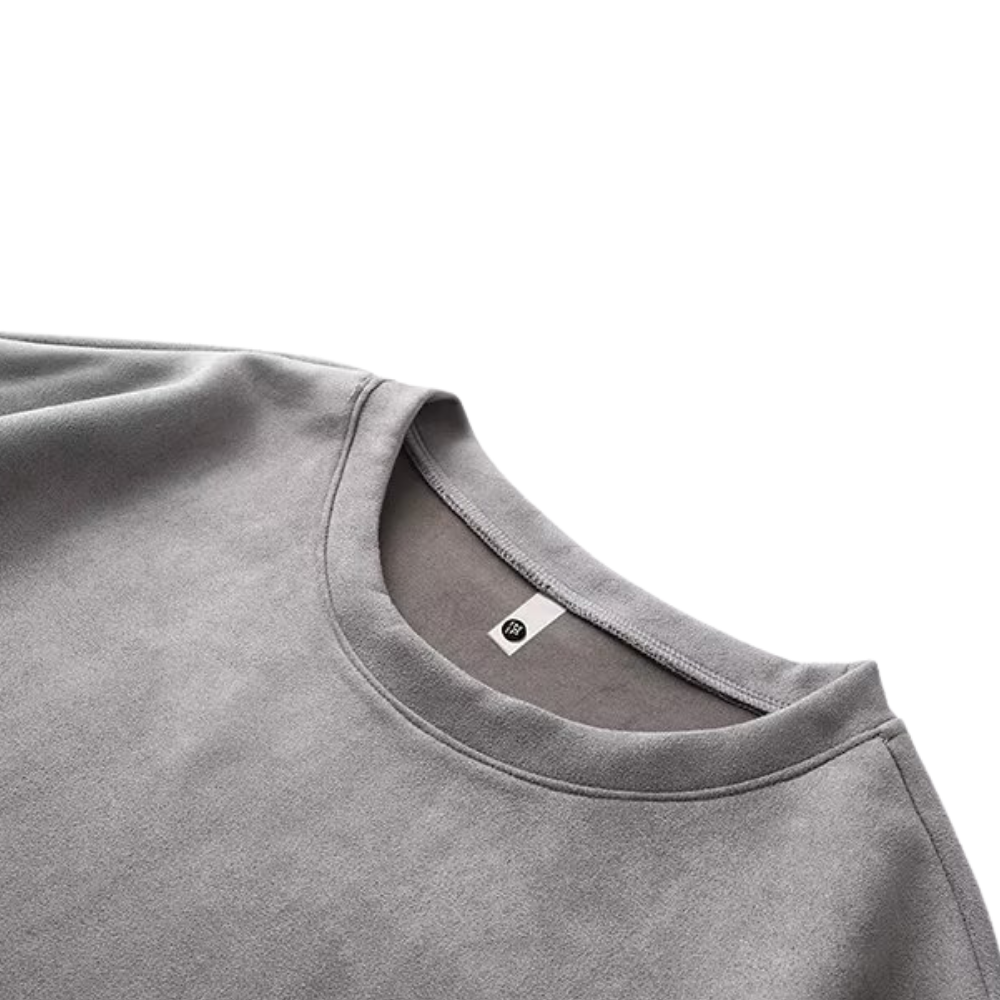 Heavy Solid Suede T-Shirt