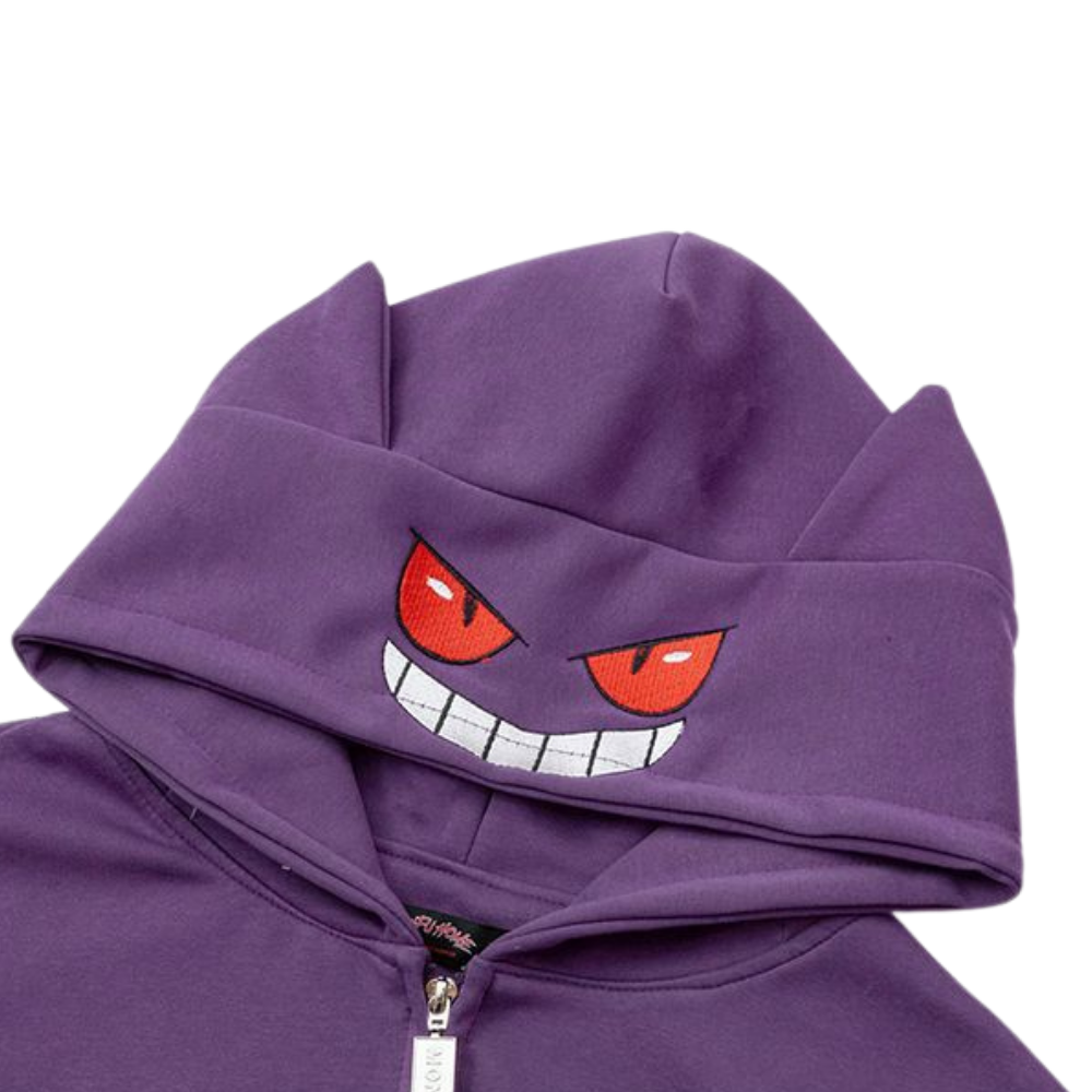 Gengar Doll Towel Embroidery Hoodie