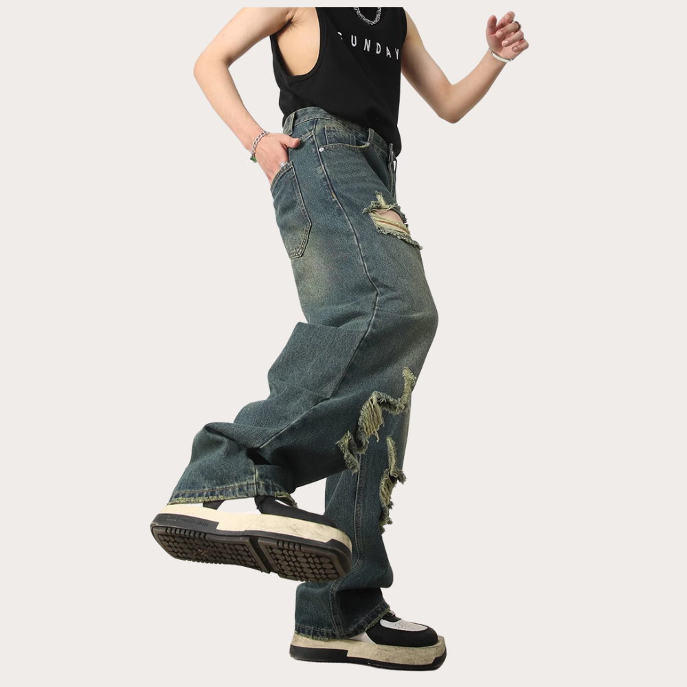 American Vintage Loose Ripped Jeans