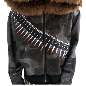 ART IN WAR Bulletproof Drip – Camo Warborn Hoodie