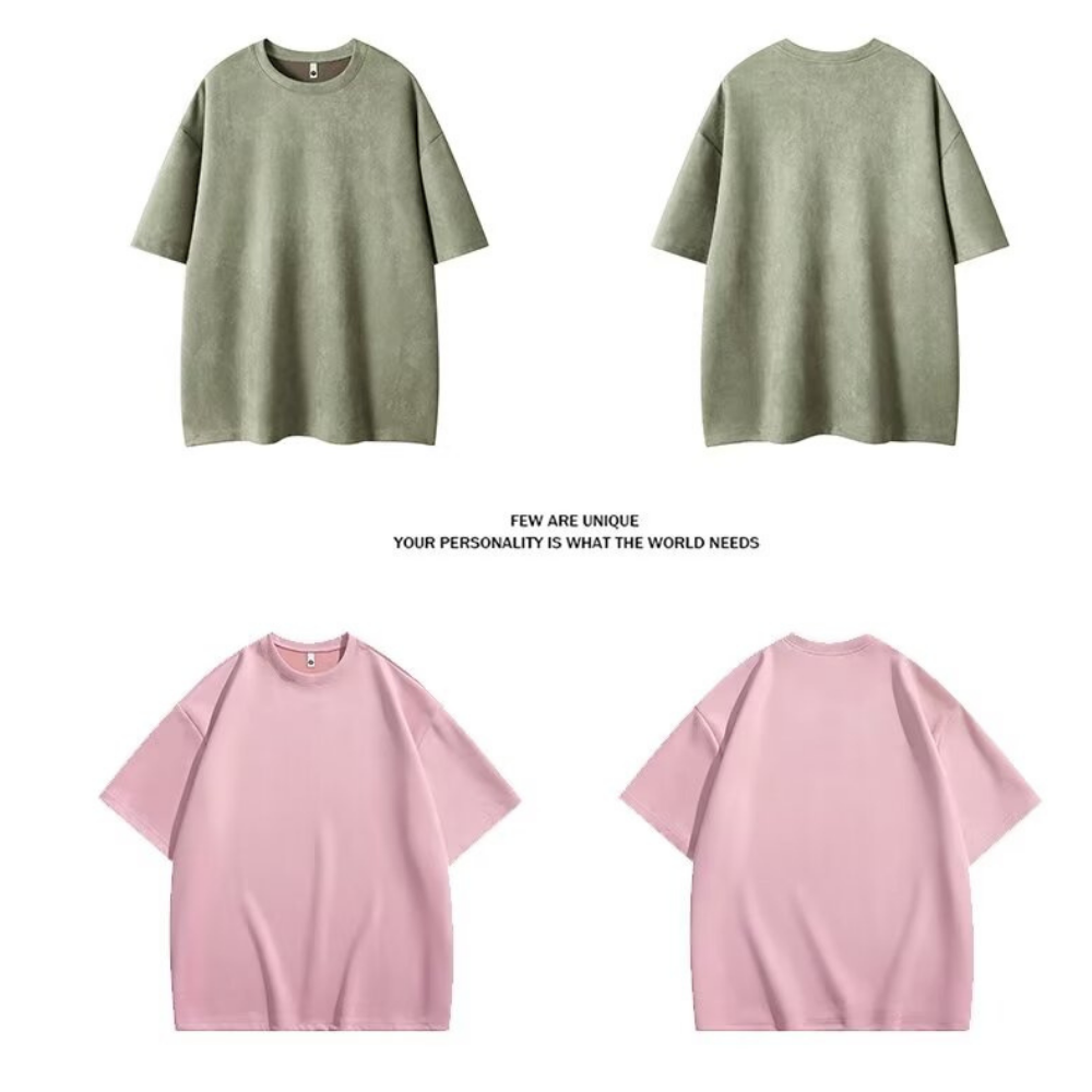 Heavy Solid Suede T-Shirt