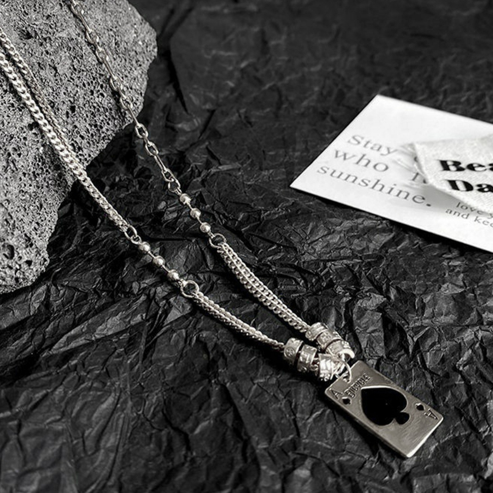American Spades Poker Necklace