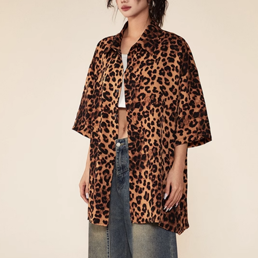 Urban Fashion Leopard Print Shirt