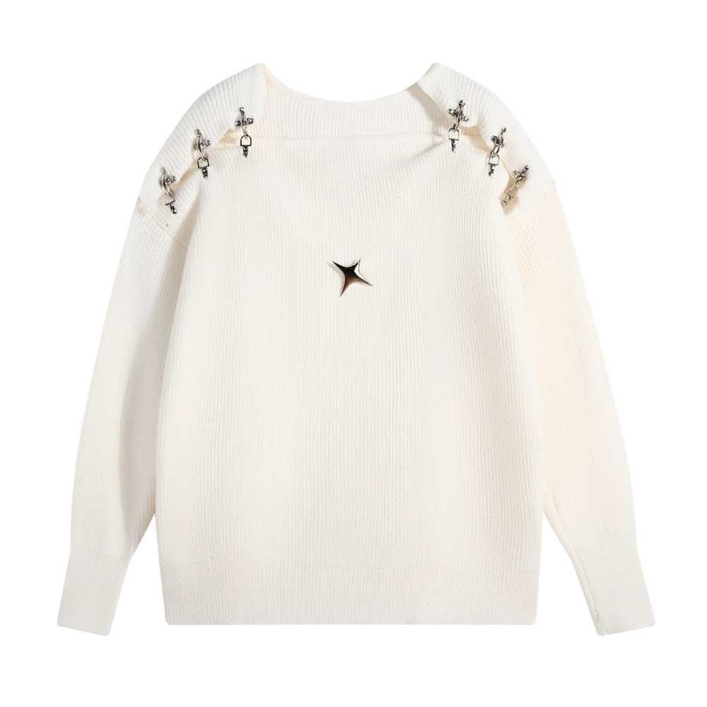 Women's Hot Girl Fashion Hollow Sweater