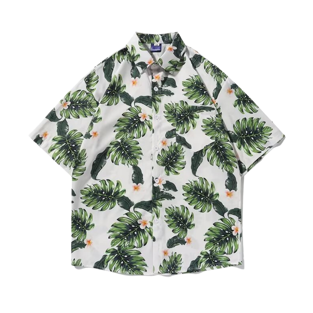American Summer Green Leaf Shirt