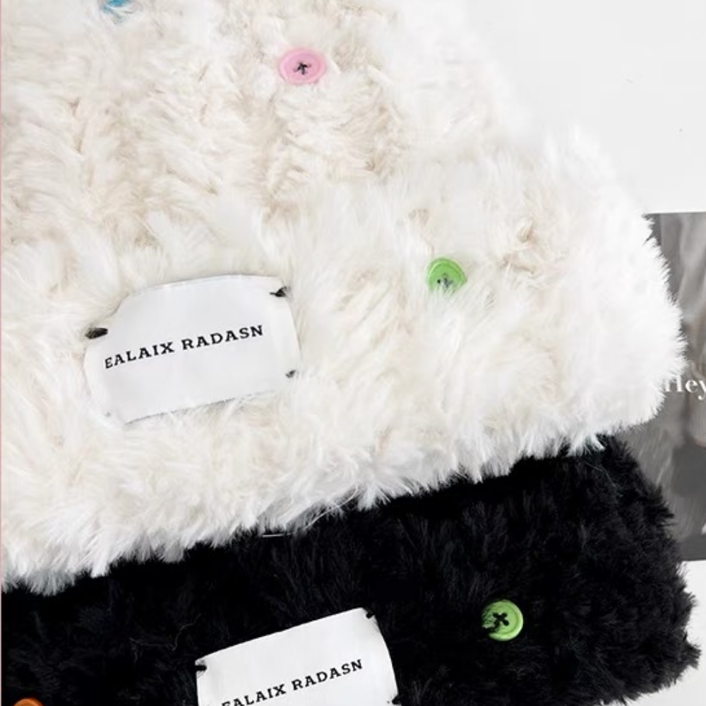Colorful Button Hat