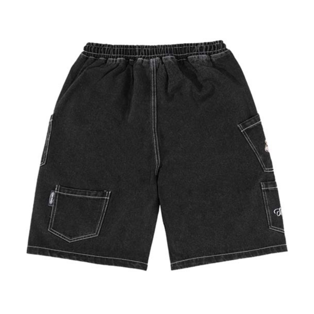 American Poker Letter Embroidered Shorts