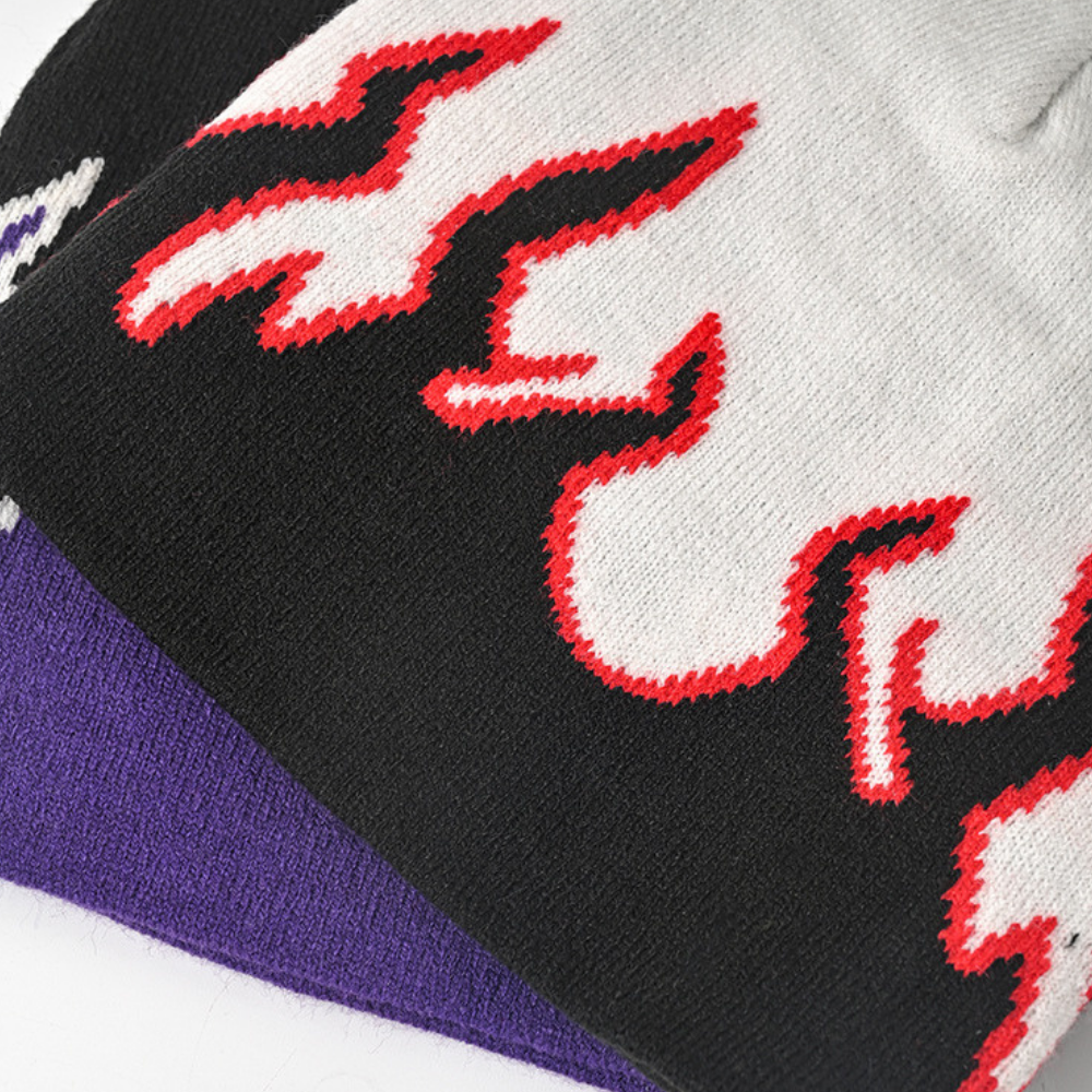 Street Flame Pullover Cycling Hat