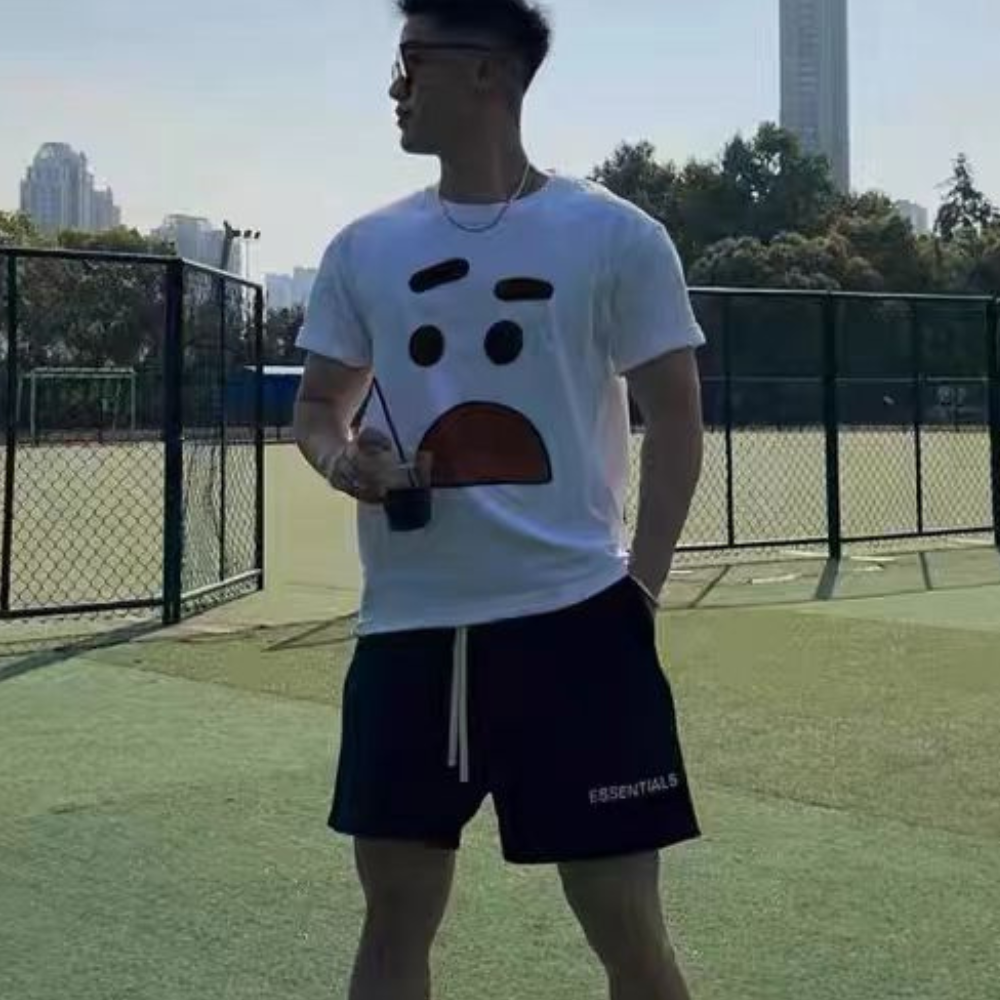 Funny Expression Print T-shirt