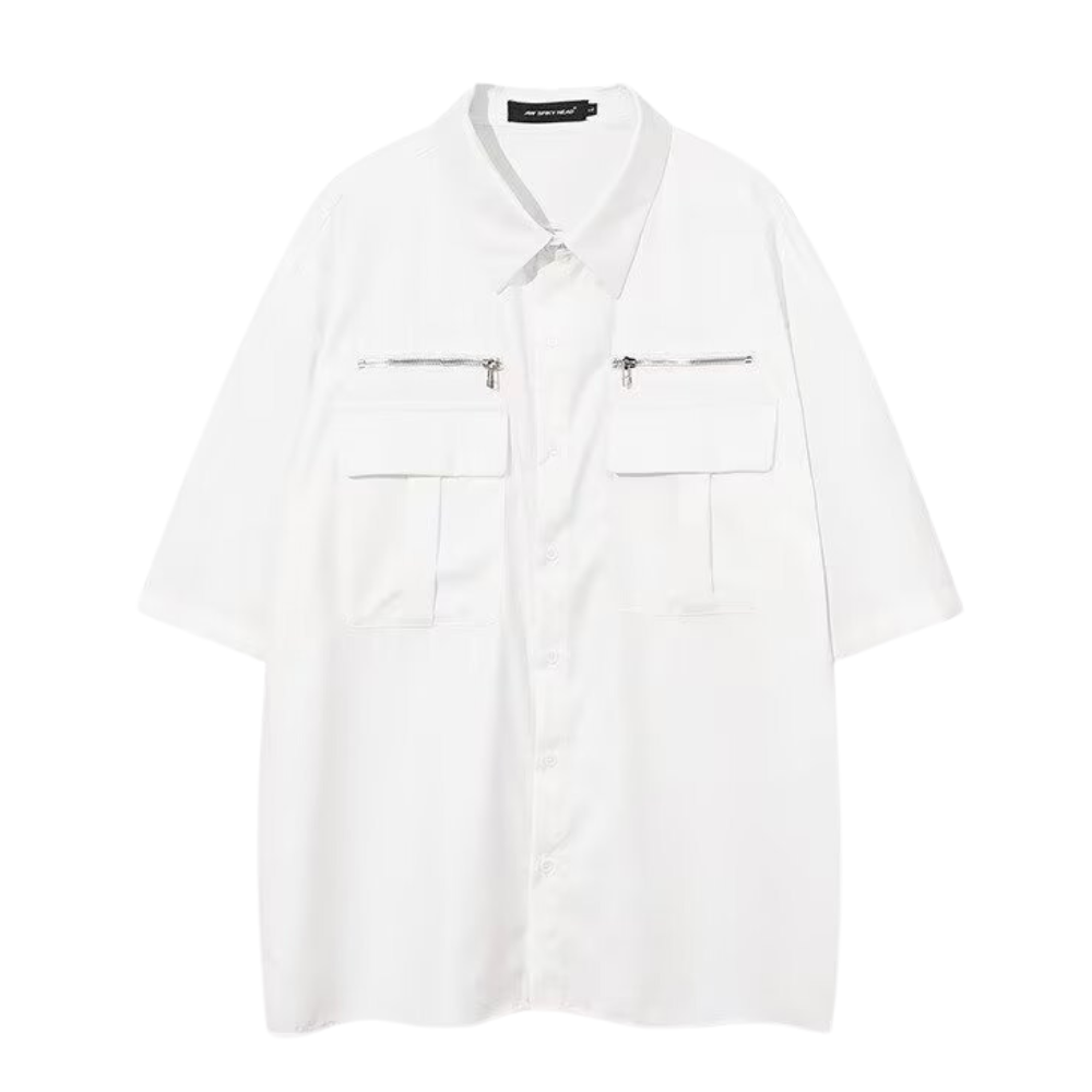 High Street Multi-Pocket Trendy Shirt