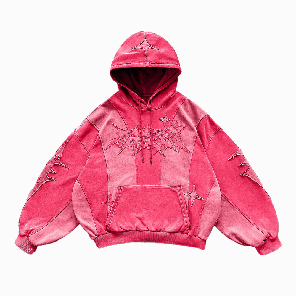 AokLok Heavy Craft Splicing Hoodie