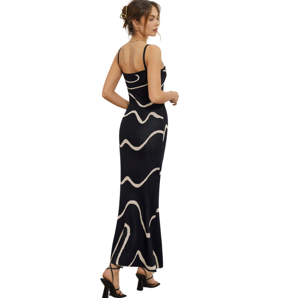 Women's Sexy Striped Knitted Dress