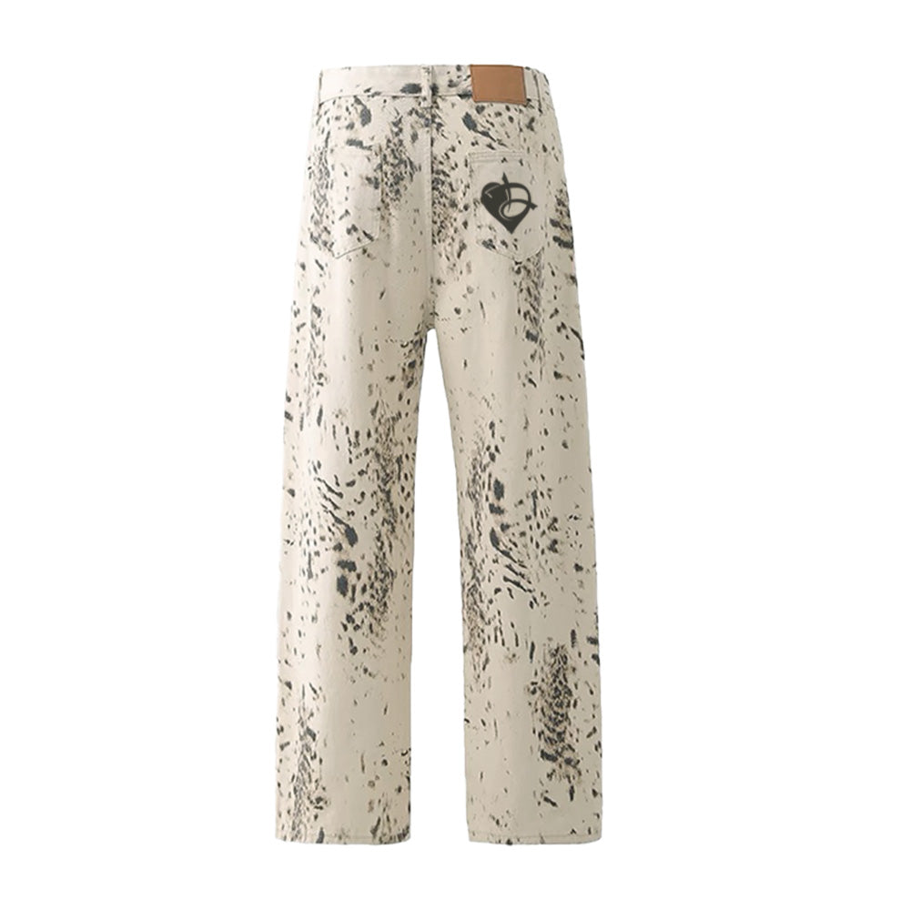DF Khaki Ink Splash Jeans