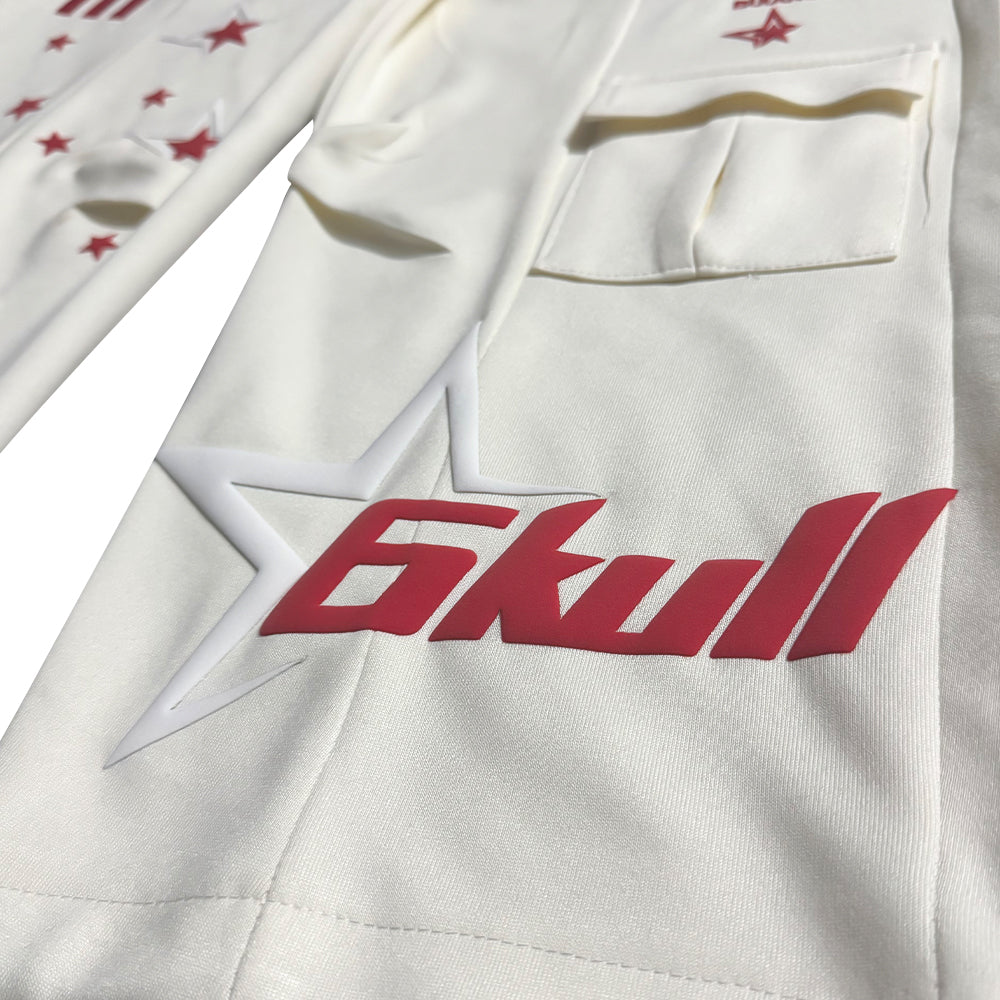 6Kull Full Puff Print Milky Way Sweatpants