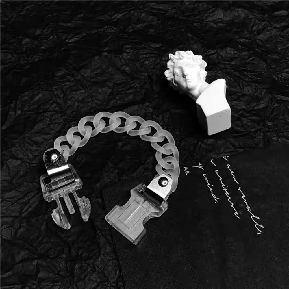 Punck Clear Acrylic Necklace & Bracelet