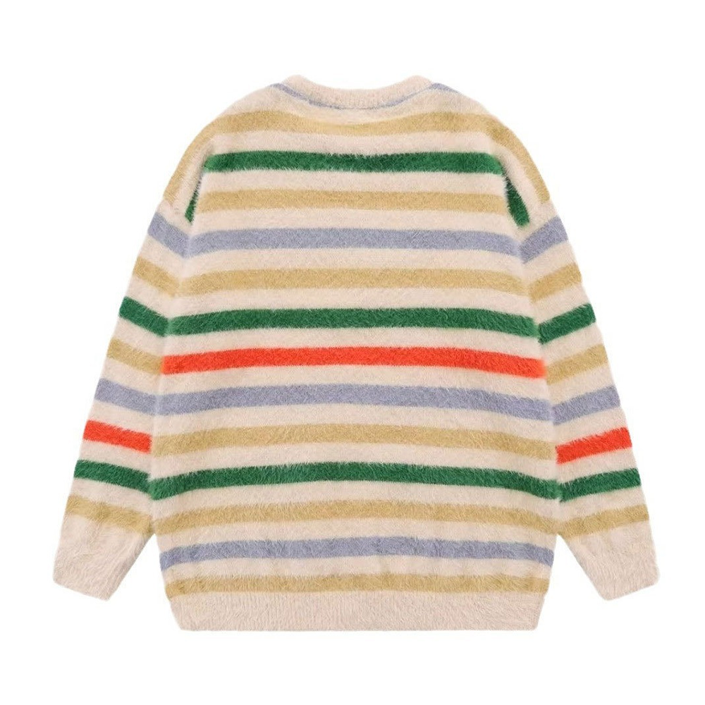 Retro Striped Stars Sweater