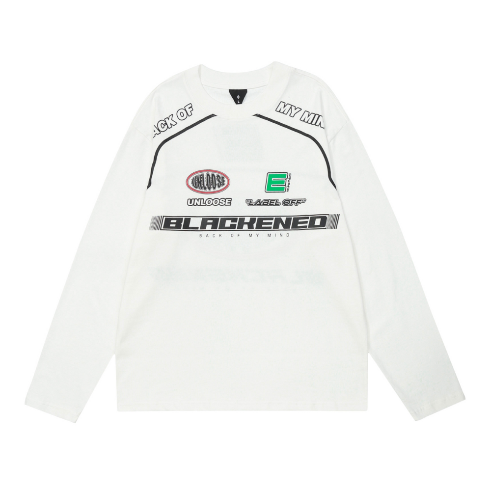 American Motorcycle Style Round Neck Sweatshirt