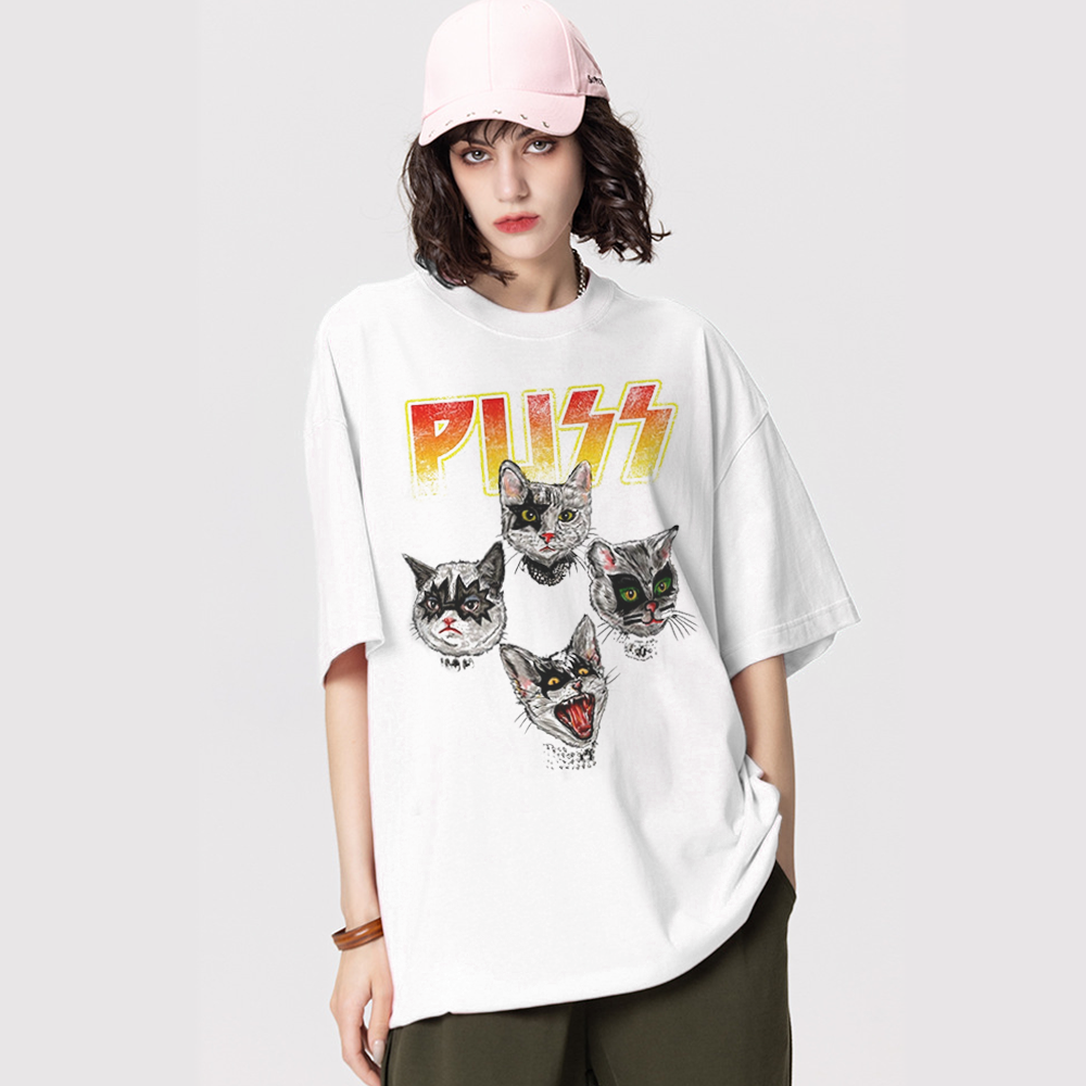 Punk Rock Cat T-Shirt