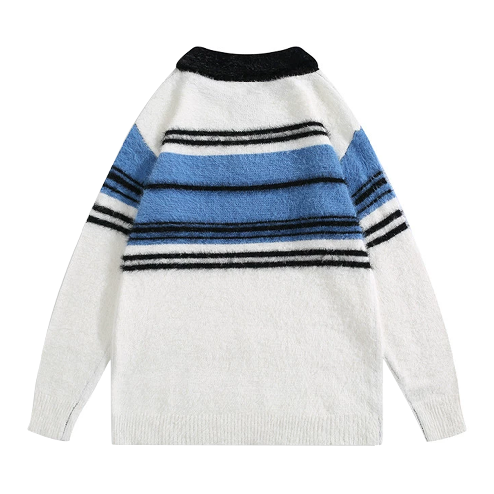 American Faux Mink Polo Sweater