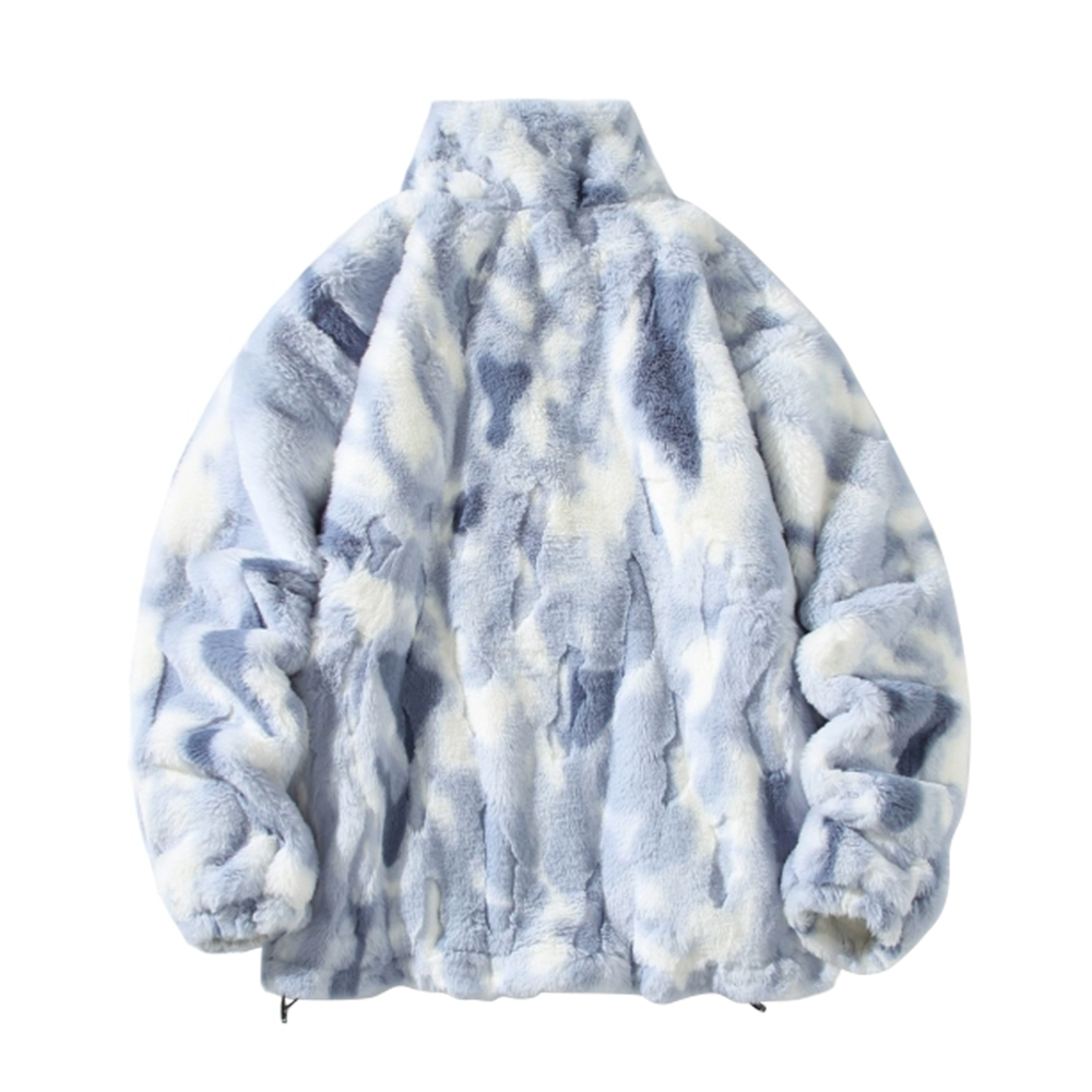 Japanese Embroidered Plush Thickened Fleece Coat