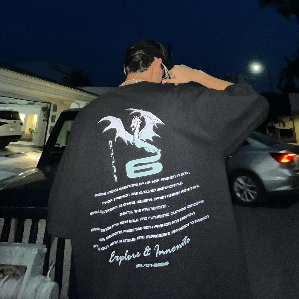 6Kull Hip-Hop Evil Dragon T-Shirt