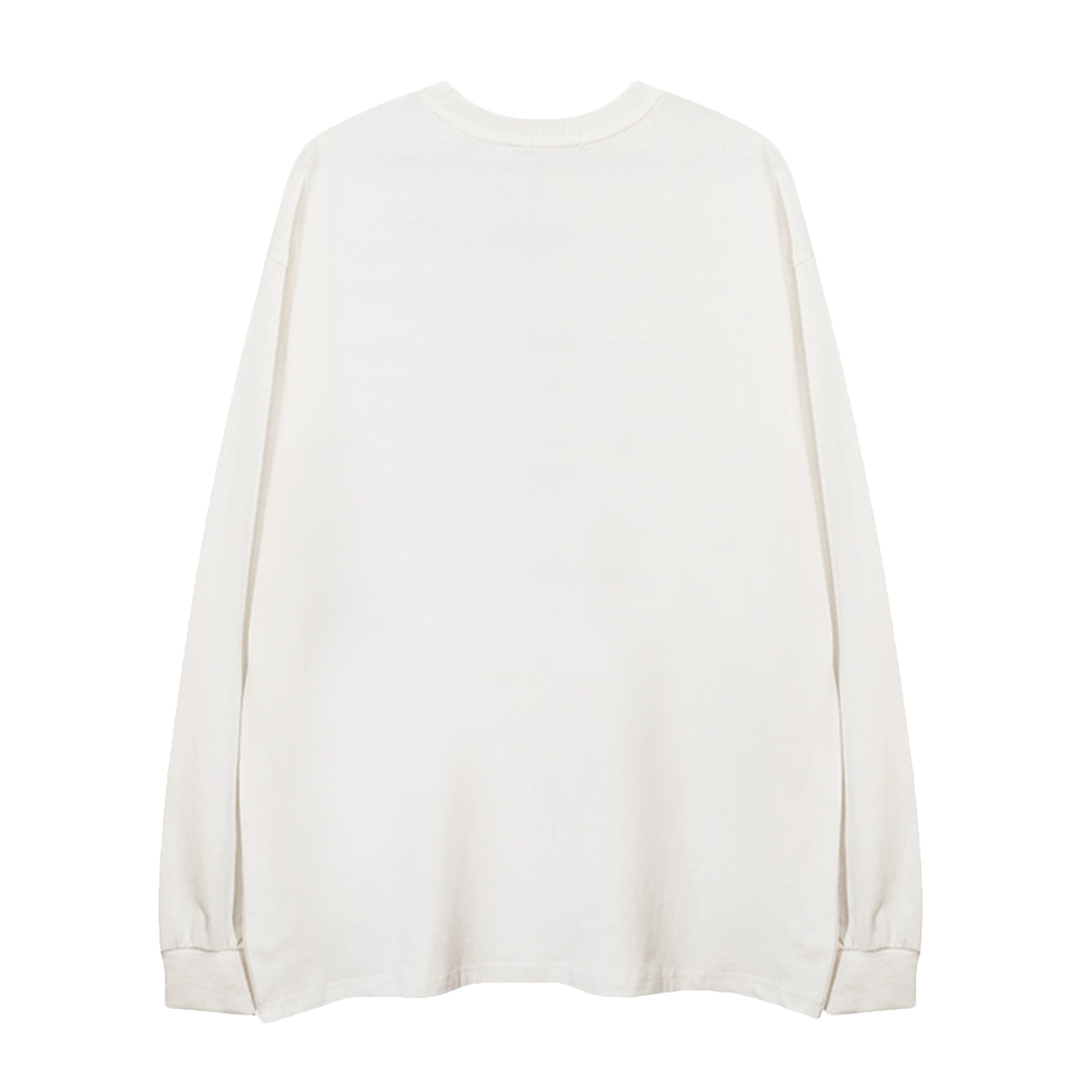 Newspaper Splicing Sense Long-Sleeve Shirt