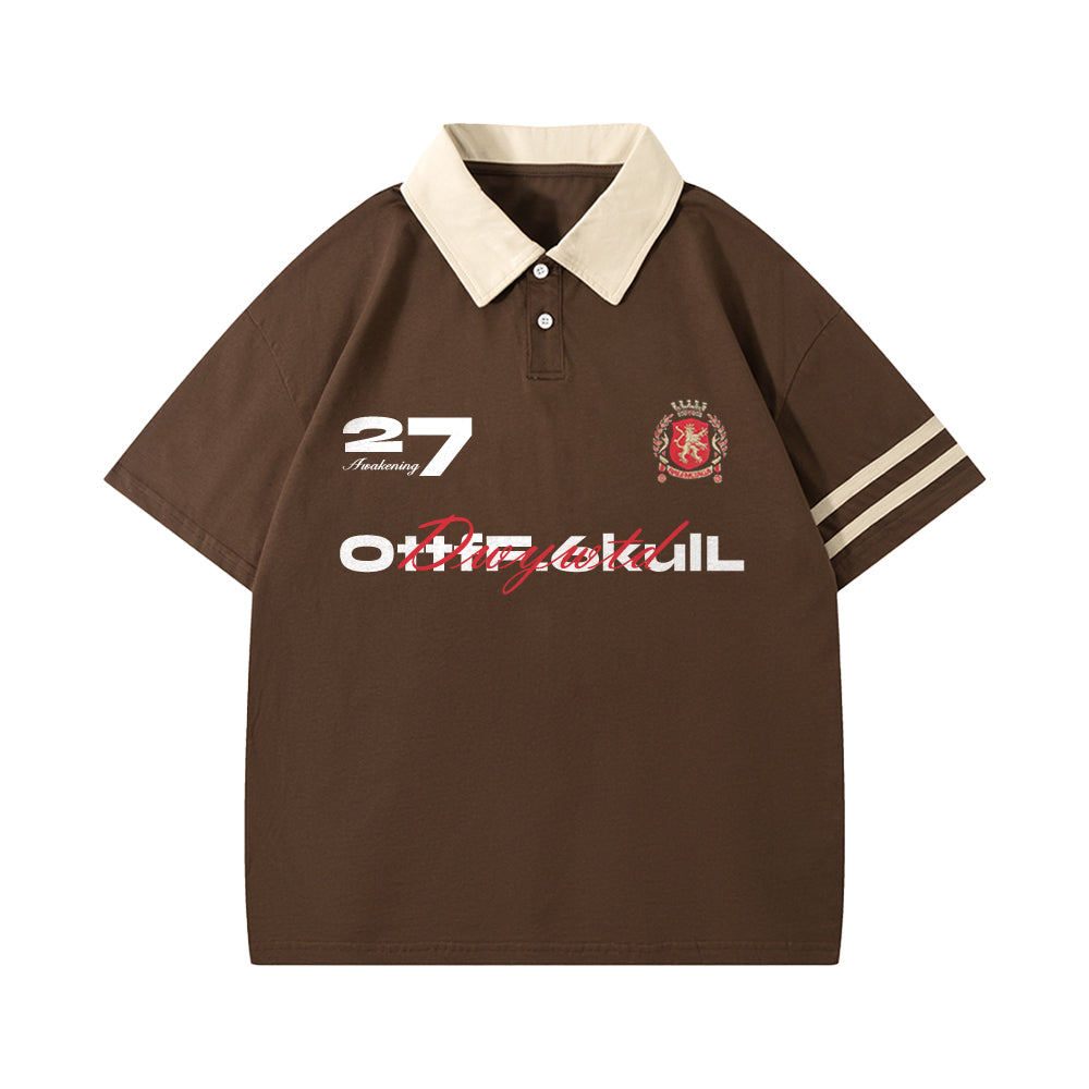 6Kull Casual  Pattern Sport Polo Shirt