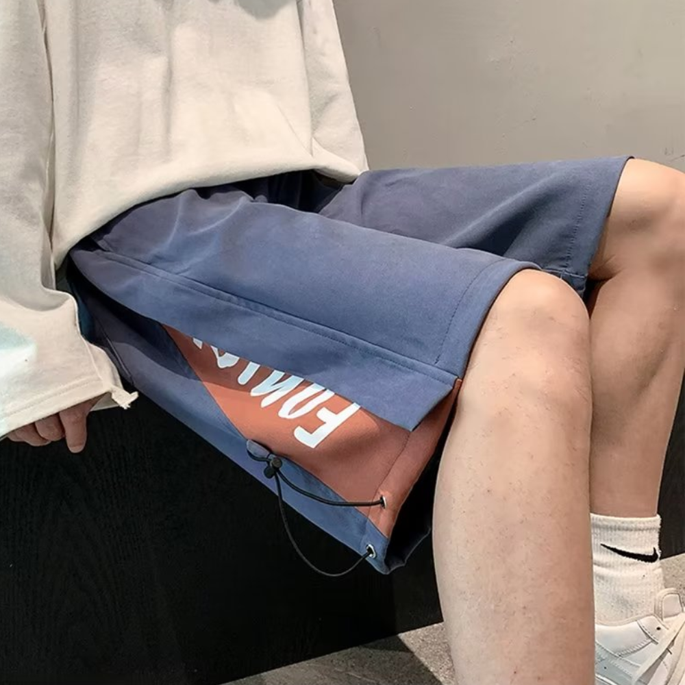 Athletic Panel Letter Shorts