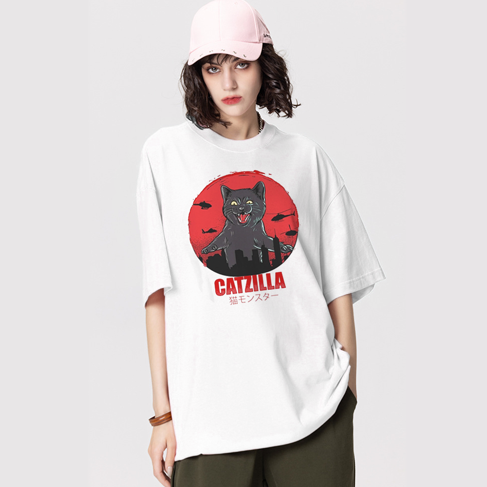 Fierce Oversized Cat T-Shirt